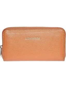 Luisa Vannini Portafoglio da donna in pelle LV 474 color cognac donna