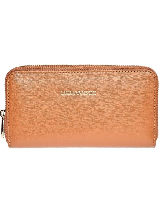 Luisa Vannini Portafoglio da donna in pelle LV 474 color cognac donna