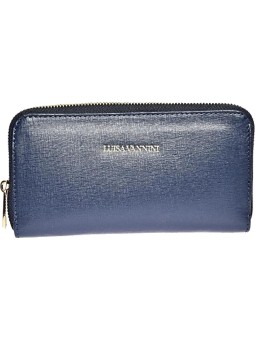 Luisa Vannini Portafoglio da donna in pelle LV 474 Blu donna