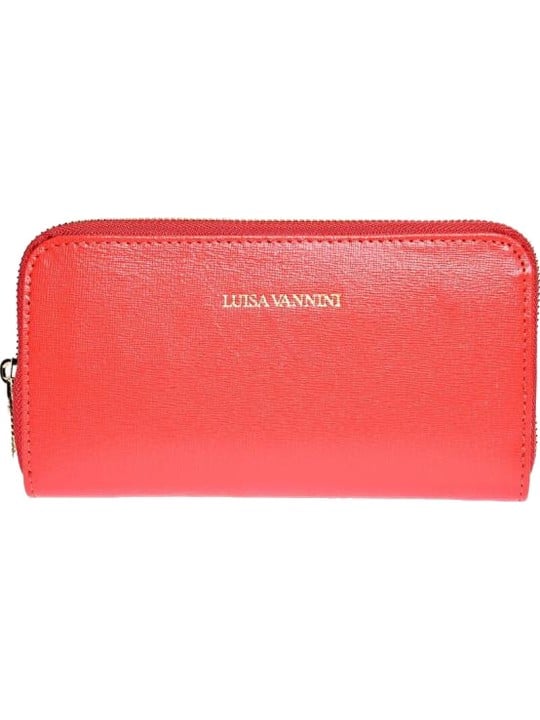 Luisa Vannini Portafoglio da donna in pelle LV 474 Rosso donna