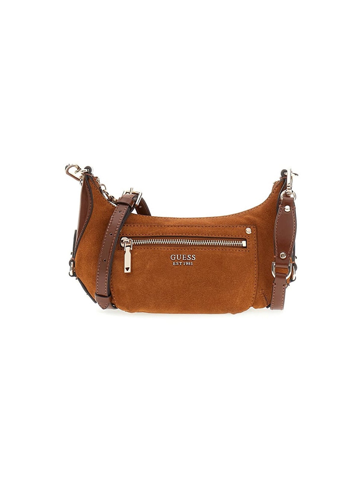 Guess Borsa a tracolla da donna in pelle Banana Bag HWSG9501720-COG donna