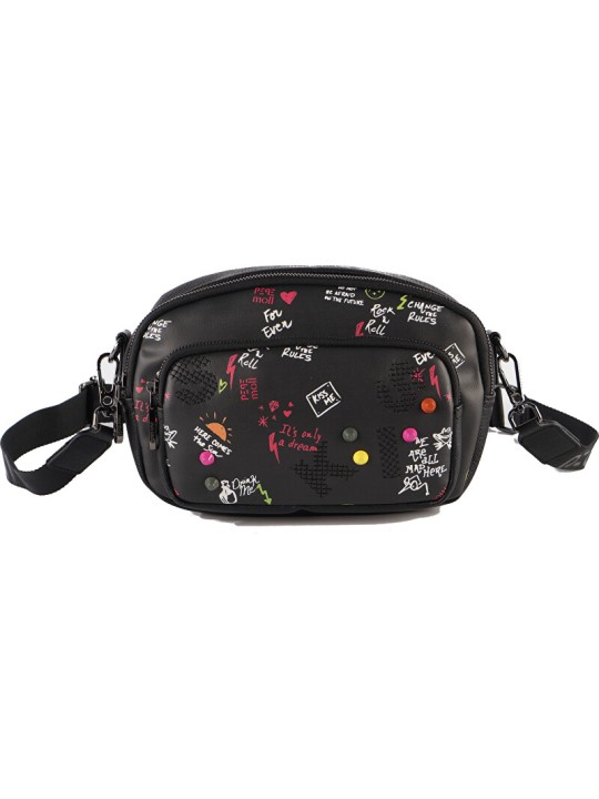 Pepe Moll Borsa a tracolla da donna Shirley 261232 nera donna