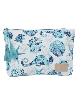 Verde Pochette cosmetica 07-0386 color acquamarina donna