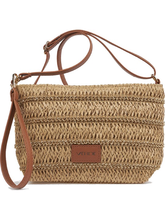 Verde Borsa a tracolla da donna 07-0399 beige donna