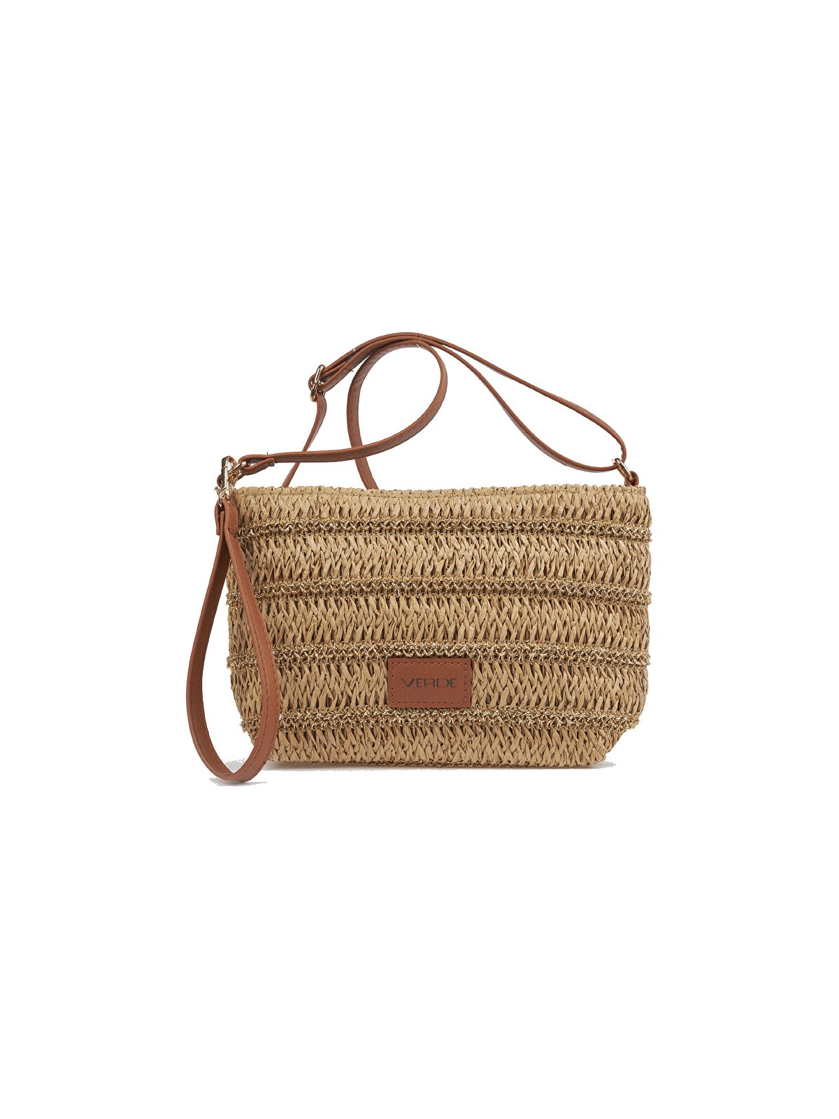 Verde Borsa a tracolla da donna 07-0399 beige donna