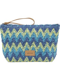 Verde Pochette cosmetica 07-0418 blu donna