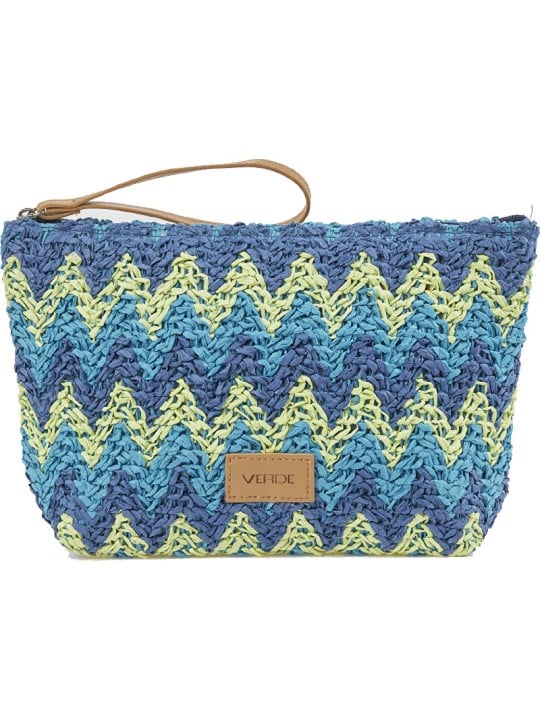 Verde Pochette cosmetica 07-0418 blu donna