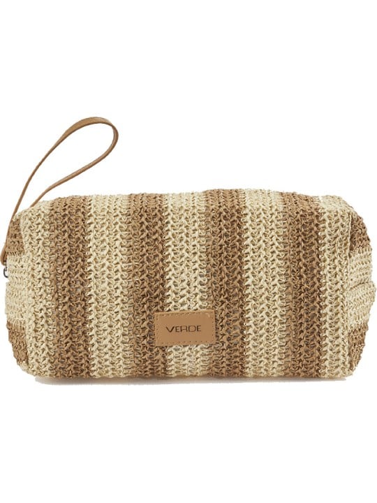 Verde Pochette cosmetica 07-0419 beige donna
