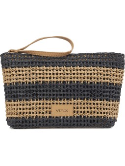 Verde Pochette cosmetica 07-0423 nera donna
