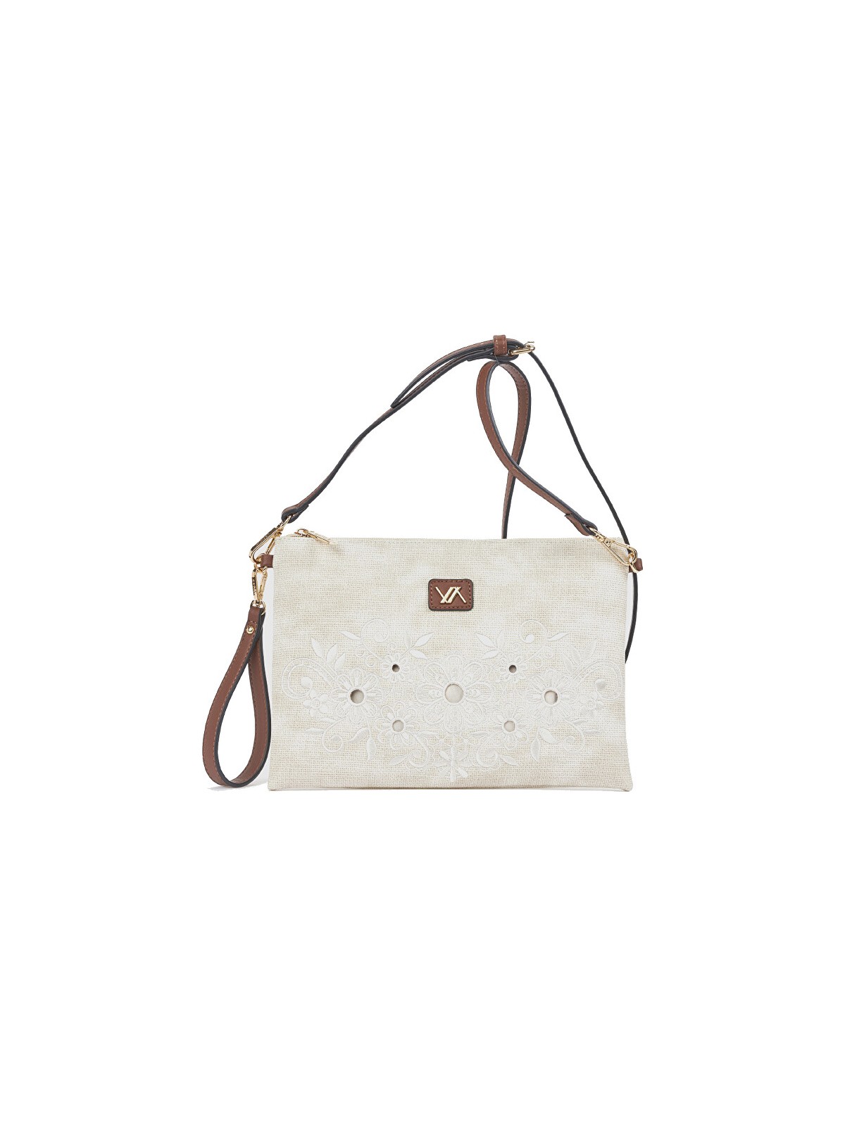 Verde Borsa a tracolla da donna 16-8607 avorio donna