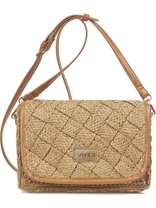 Verde Borsa a tracolla da donna 48-0350 beige donna