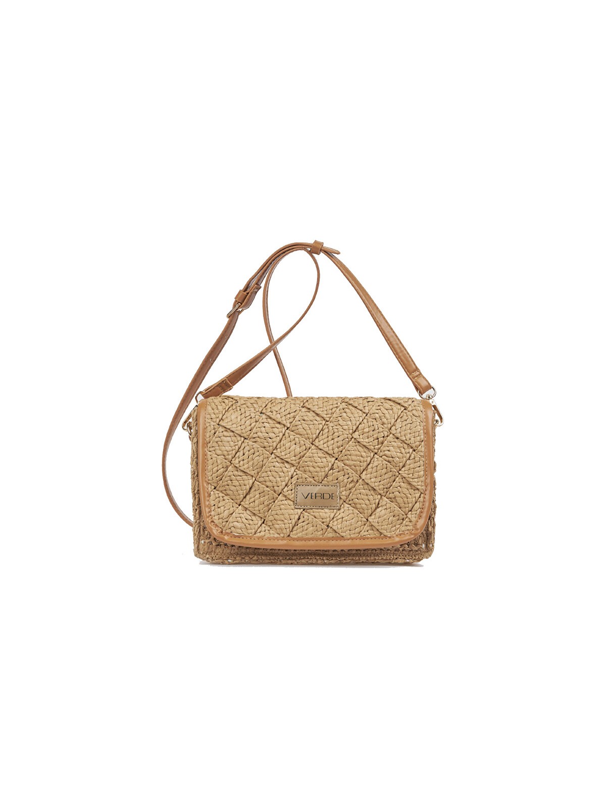 Verde Borsa a tracolla da donna 48-0350 beige donna