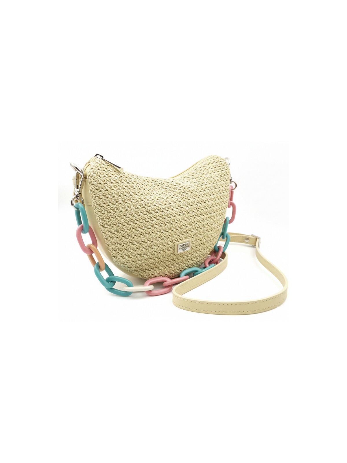 Caramelo Borsa da donna in pelle Banana Bag 82330 Mostaza donna