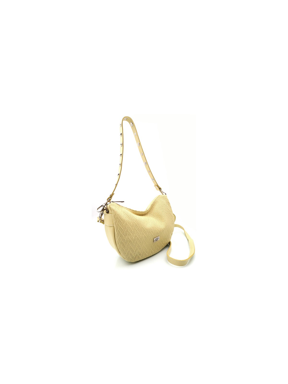 Caramelo Borsa da donna in pelle Banana Bag 82343 Amarillo donna