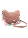 Caramelo Borsa da donna in pelle Banana Bag 82330 Nude donna