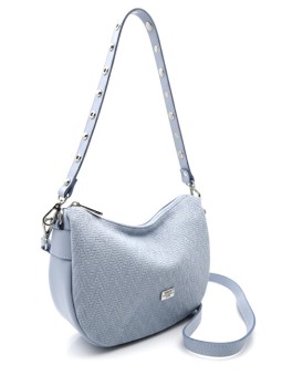 Caramelo Borsa da donna in pelle Banana Bag 82343 Blu donna