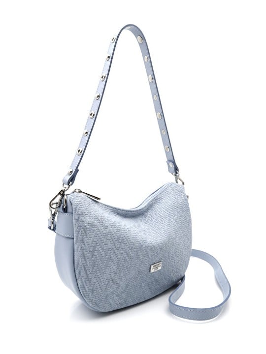 Caramelo Borsa da donna in pelle Banana Bag 82343 Blu donna