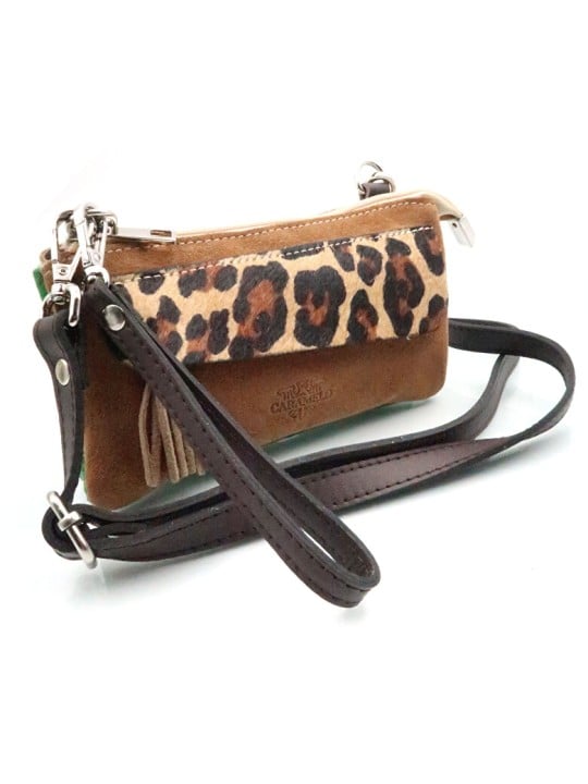 Caramelo Borsa a tracolla da donna in pelle 51199 Cuero donna