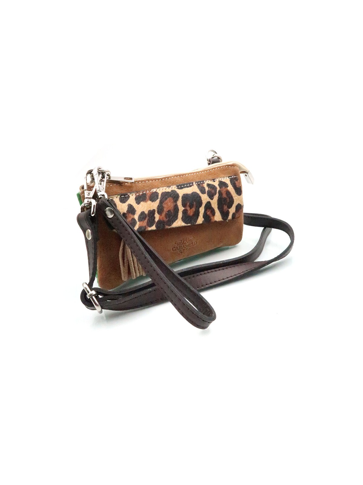 Caramelo Borsa a tracolla da donna in pelle 51199 Cuero donna