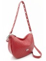 Caramelo Borsa da donna in pelle Banana Bag 82343 Rosso donna