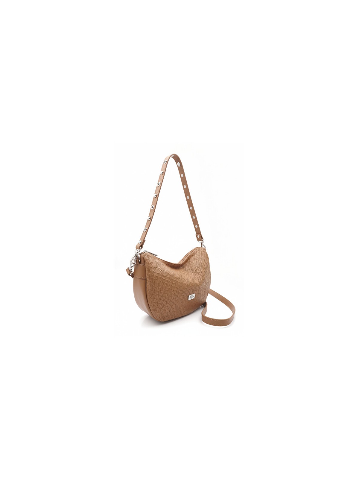 Caramelo Borsa da donna in pelle Banana Bag 82343 Cuero donna