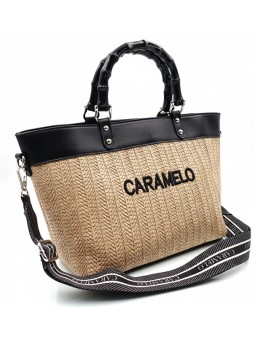 Caramelo Borsa da donna 51117 color cammello donna