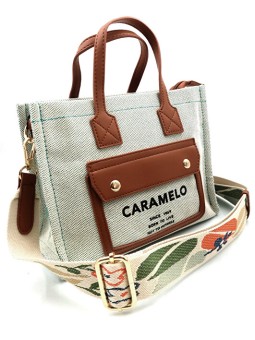 Caramelo Borsa da donna 51120 Verde donna