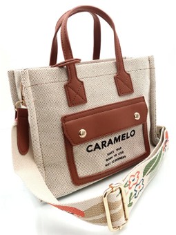 Caramelo Borsa da donna 51120 color cammello donna