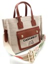 Caramelo Borsa da donna 51120 color cammello donna