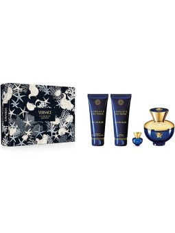 Versace Pour Femme Dylan Blue - eau de parfum 100ml + lozione corpo 100ml + gel doccia 100ml + eau de parfum 5ml donna