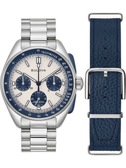 Bulova Orologio Lunar Pilot + cinturino NATO 98K112 uomo