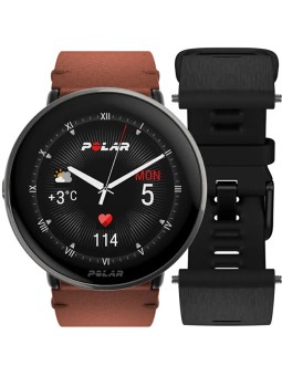 Polar Set regalo POLAR IGNITE 3 in titanio marrone taglia M/L + cinturino unisex