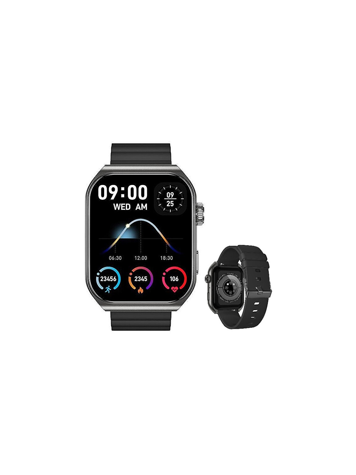 Forever Set regalo Smartwatch SWM-300 Tiron SMAWASWM300FOBK + cinturino di ricambio unisex
