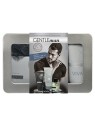 Vivaco Cofanetto regalo Gentleman Silver Edition in scatola di latta uomo