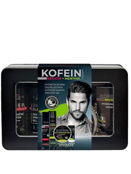 Vivaco Confezione regalo di caffeina in scatola di latta uomo