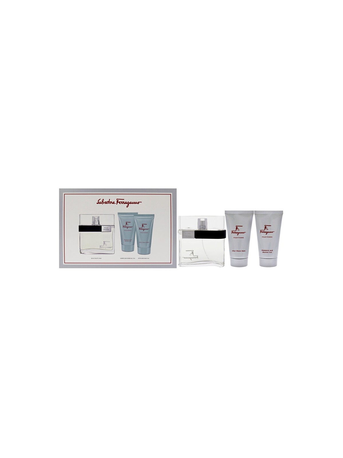 Salvatore Ferragamo By Ferragamo Pour Homme - eau de toilette 100ml + gel doccia 75ml + balsamo dopobarba 75ml uomo