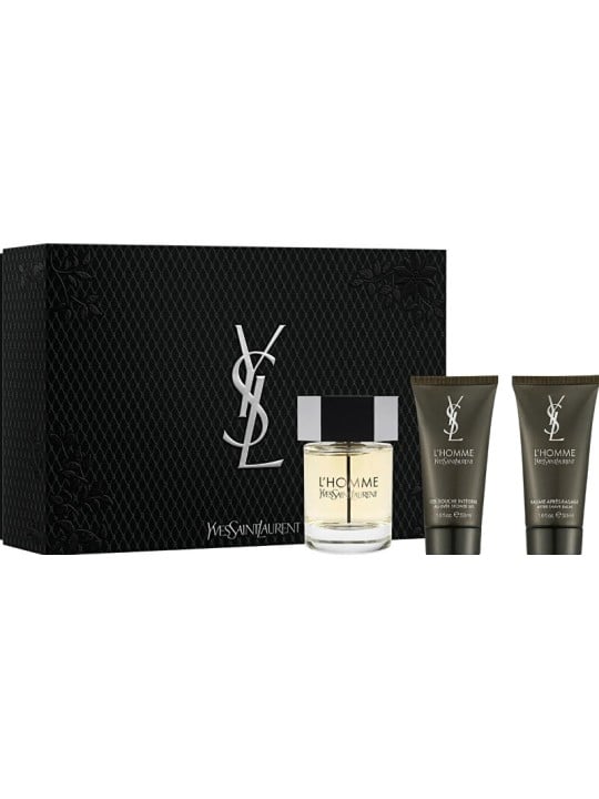 Yves Saint Laurent L'Homme - eau de toilette 100ml + gel doccia 50ml + balsamo dopobarba 50ml uomo