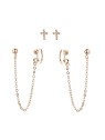 MOISS Set di orecchini in argento placcato oro E0004301 donna