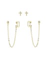 MOISS Set di orecchini in argento placcato oro E0004300 donna