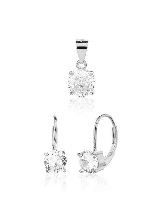 JVD Delicato set di gioielli in argento SVLS0130SJ6BI00 ciondolo, orecchini donna