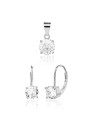 JVD Delicato set di gioielli in argento SVLS0130SJ6BI00 ciondolo, orecchini donna
