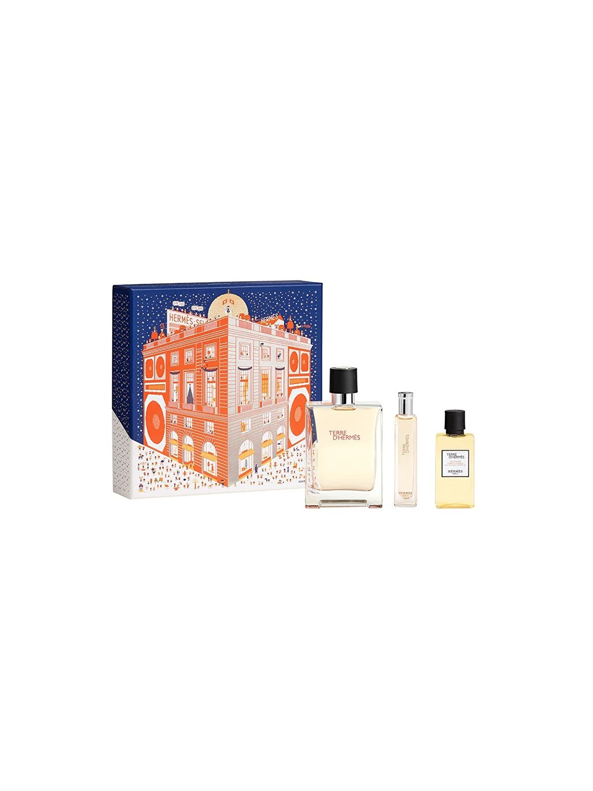 Hermès Set da 3 pezzi TERRE D'HERMÈS Eau de Toilette spray 100 ml + Shower Gel 40 ml + Eau de Toilette spray 15 ml uomo
