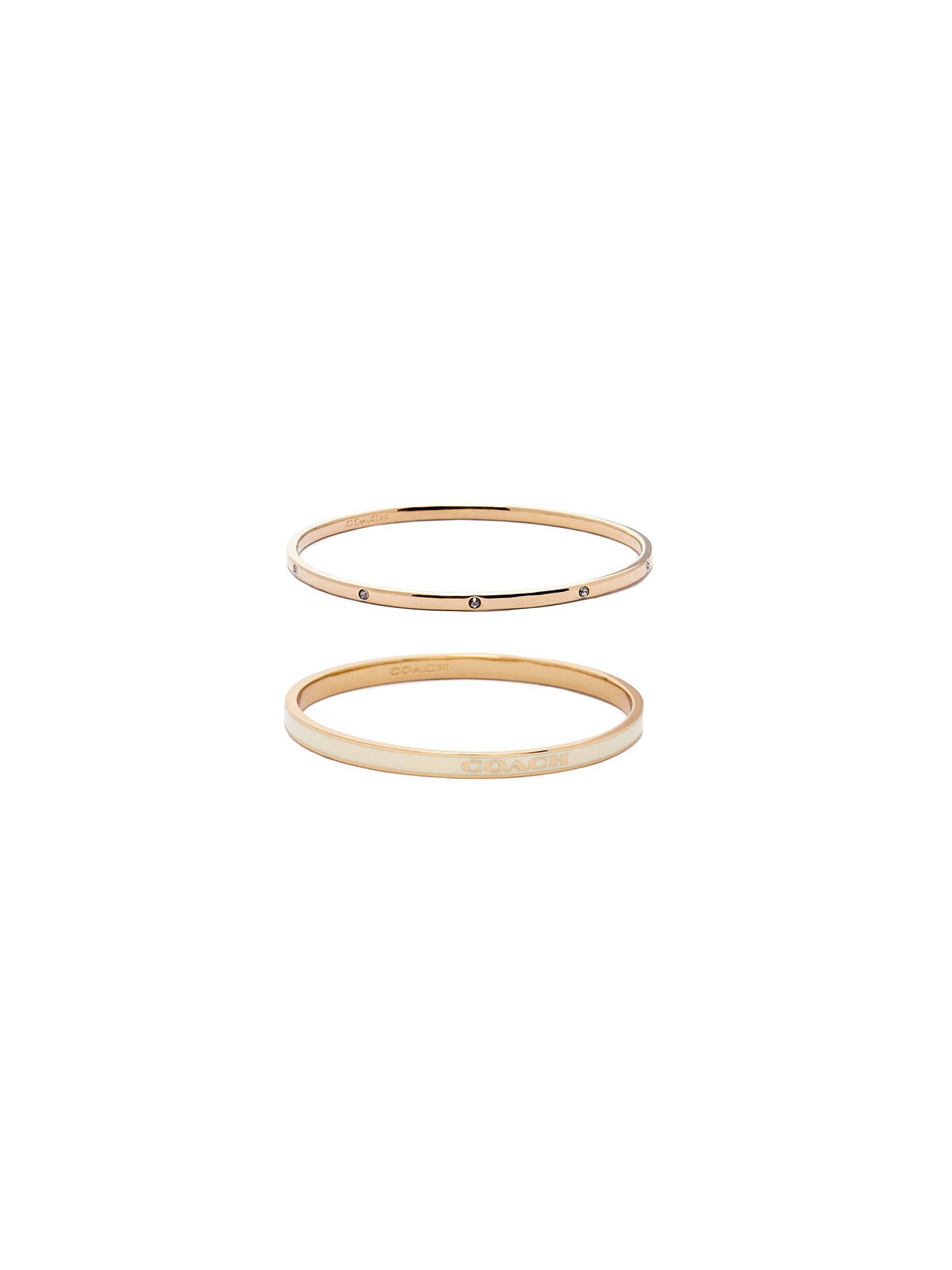 Coach Set di bracciali massicci placcati in oro 37463839GLD100 donna