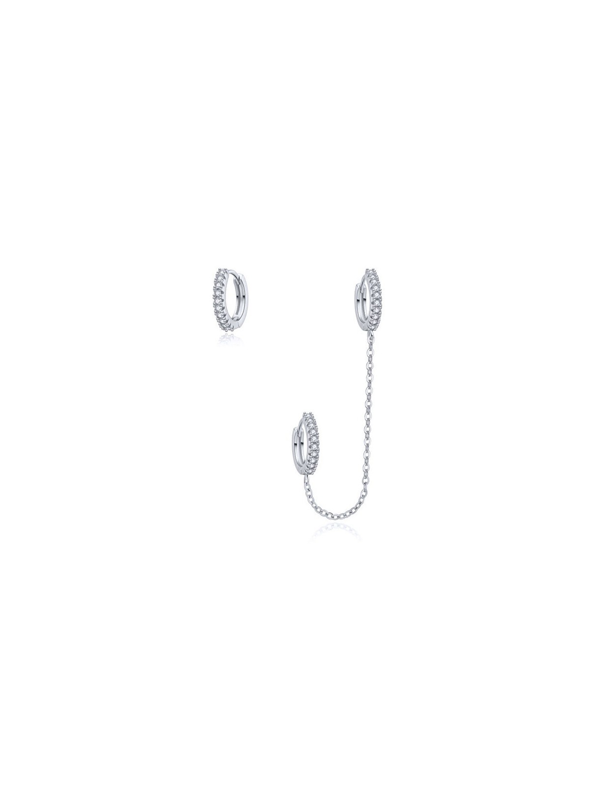 MOISS Set di orecchini a cerchio in argento con zirconi E0004219 donna