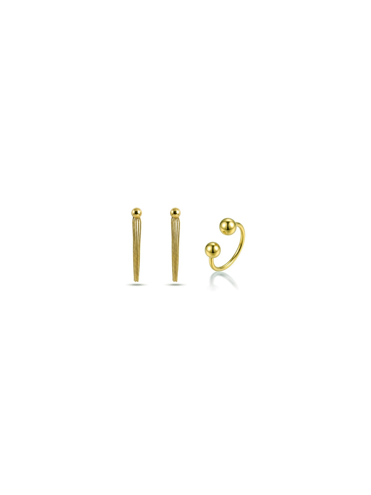 Victoria Walls Set di gioielli placcati in oro VWS260866G anello, orecchini donna