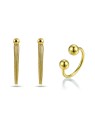 Victoria Walls Set di gioielli placcati in oro VWS260866G anello, orecchini donna