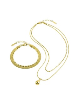 Victoria Walls Set di gioielli placcati in oro VWS260855G collana, bracciale donna