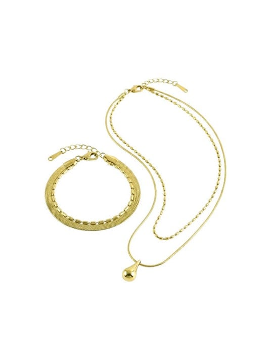Victoria Walls Set di gioielli placcati in oro VWS260855G collana, bracciale donna