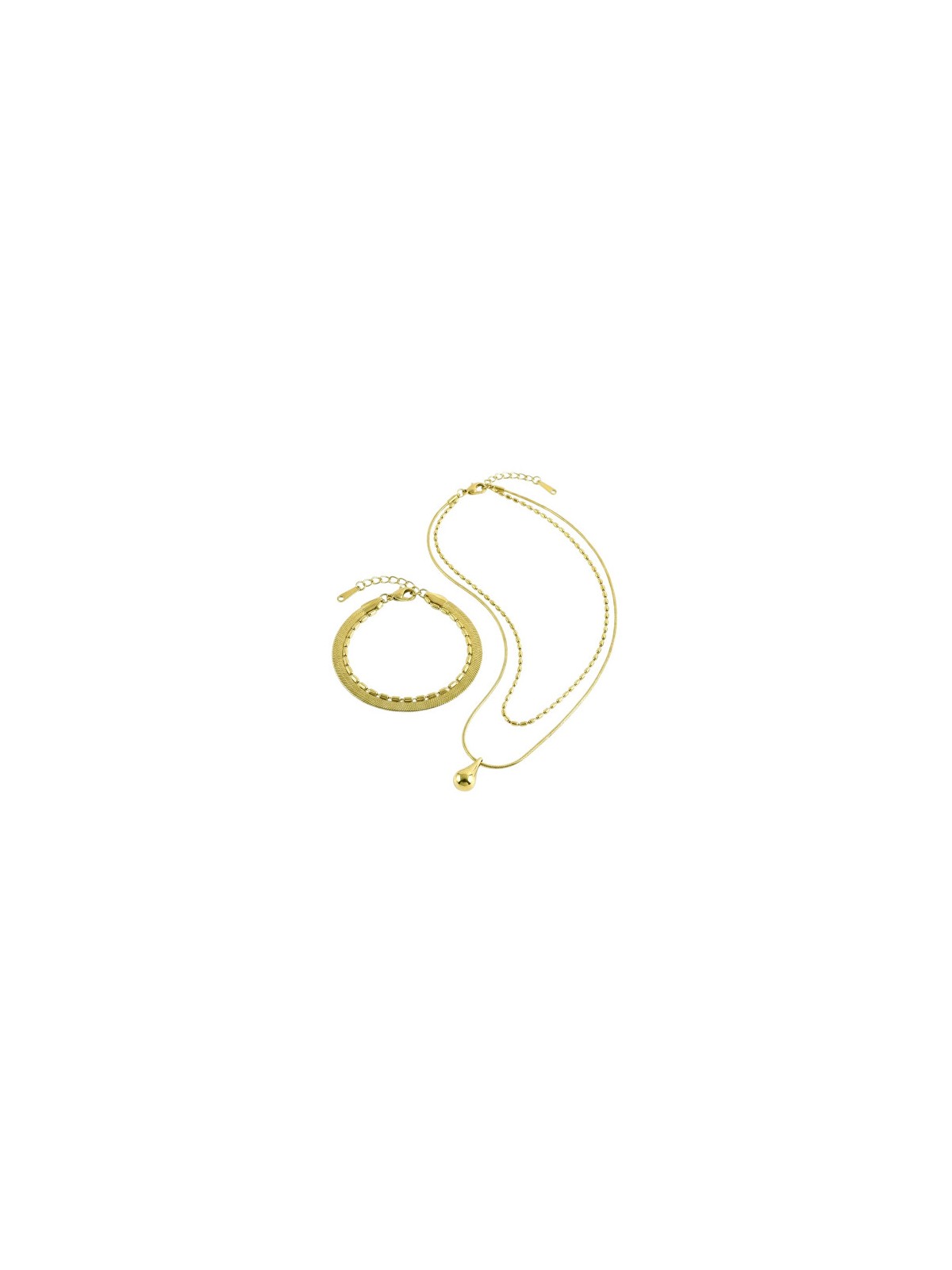 Victoria Walls Set di gioielli placcati in oro VWS260855G collana, bracciale donna