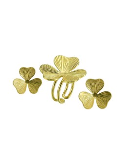 Victoria Walls Set di gioielli placcati in oro VWS260856G anello, orecchini donna